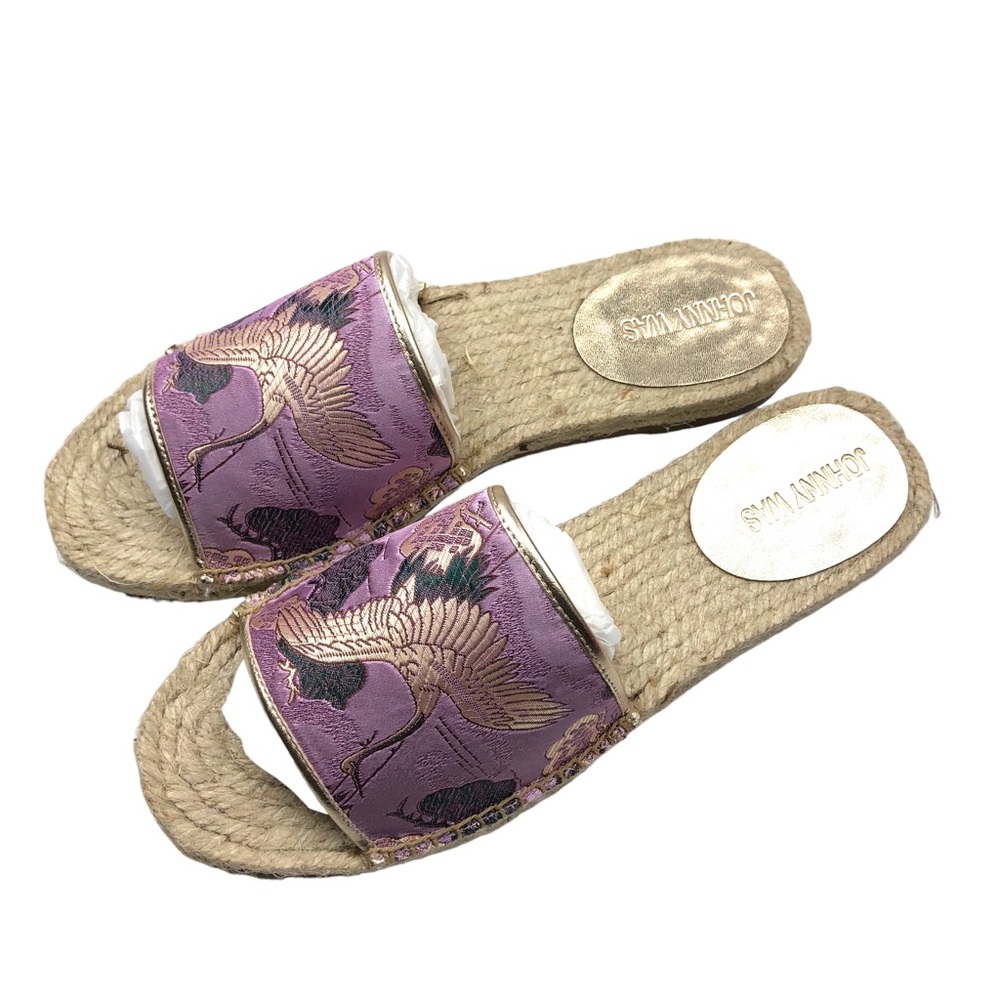 NWT Johnny Was Crane Espadrille Slide Sandals 8.5 - Picture 3 of 11